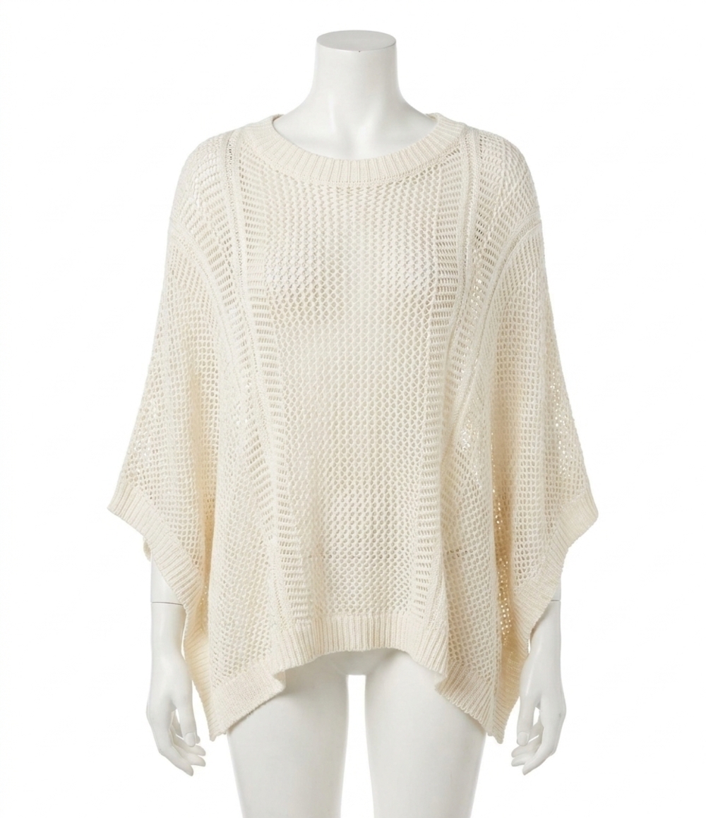 NEW DAVI & DANI send a message mesh sweater in white